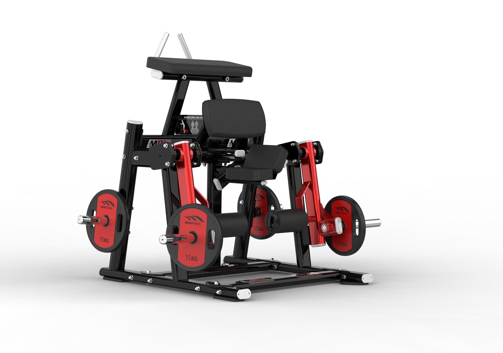 Kneeling leg curl machine